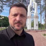 Зеленський записав звернення на кордоні з Білоруссю